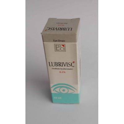 LUBRIVISC ( sodium hydronate 0.1 % ) 10 ml Eye Drops 